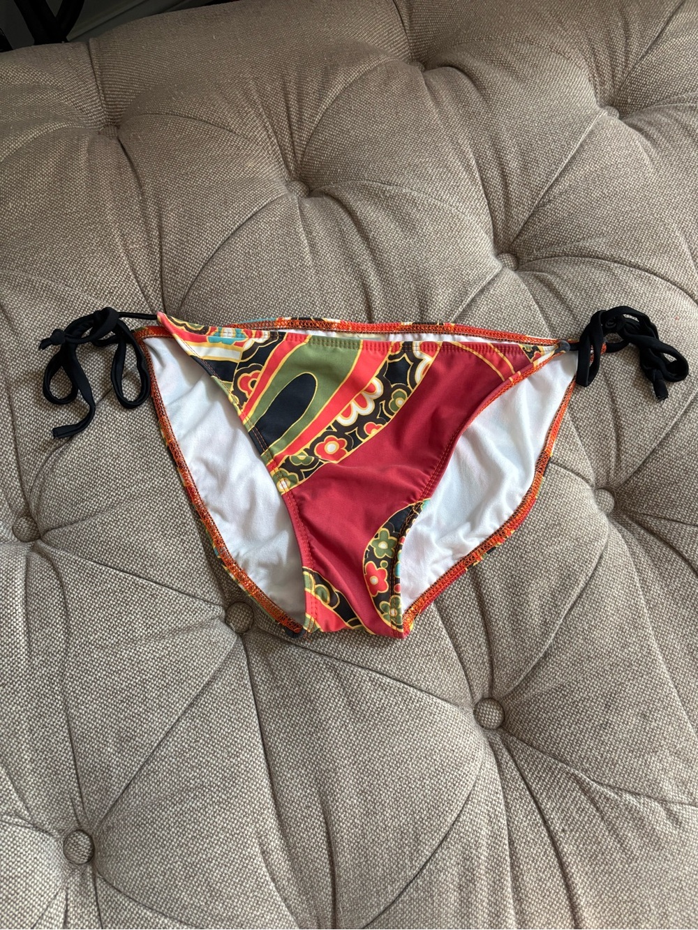 Athleta Multicolor Floral Patchwork Bikini Bottom M